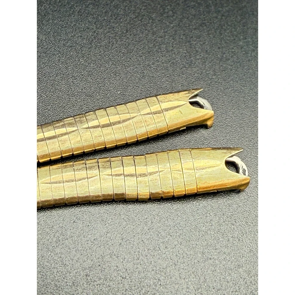 Kreisler Vintage Watch Band 1/20 10KT Gold Filled Textured Link Safety Chain USA